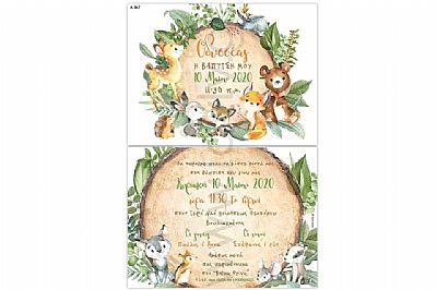 ΠΡΟΣΚΛΗΤΗΡΙΟ ΒΑΠΤΙΣΗΣ ΖΩΑΚΙΑ ΤΟΥ ΔΑΣΟΥΣ-Α367