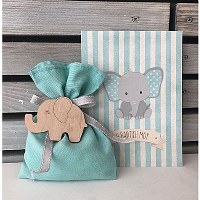 ΜΠΟΜΠΟΝΙΕΡΑ ΒΑΠΤΙΣΗΣ ΠΟΥΓΚΙ ΜΕ ΞΥΛΙΝΟ ΕΛΕΦΑΝΤΑΚΙ-ΣΧΑ60