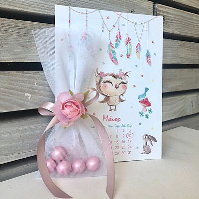  ΜΠΟΜΠΟΝΙΕΡΑ ΒΑΠΤΙΣΗΣ ΡΟΜΑΝΤΙΚΗ ΜΕ ΛΟΥΛΟΥΔΙ-14482