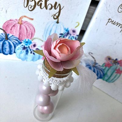 ΜΠΟΜΠΟΝΙΕΡΑ ΒΑΠΤΙΣΗΣ ΓΥΑΛΙΝΟΣ ΣΩΛΗΝΑΣ ΜΕ ΛΟΥΛΟΥΔΙ-ΣΧ76