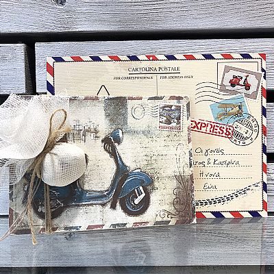 ΜΠΟΜΠΟΝΙΕΡΑ ΒΑΠΤΙΣΗΣ ΞΥΛΙΝΟ ΚΑΔΡΑΚΙ VINTAGE