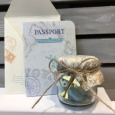 ΜΠΟΜΠΟΝΙΕΡΑ ΒΑΠΤΙΣΗΣ ΓΥΑΛΙΝΟ ΒΑΖΑΚΙ ΜΕ ΘΕΜΑ ΤΑΞΙΔΙ-14498