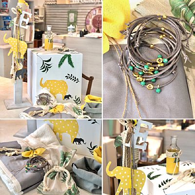 ΣΕΤ ΒΑΠΤΙΣΗΣ ΚΙΤΡΙΝΟΣ ΕΛΕΦΑΝΤΑΣ