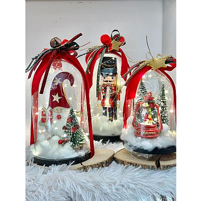 ΧΡΙΣΤΟΥΓΕΝΝΙΑΤΙΚΗ ΚΑΜΠΑΝΑ ΜΕ ΦΩΤΑΚΙΑ 17εκ.