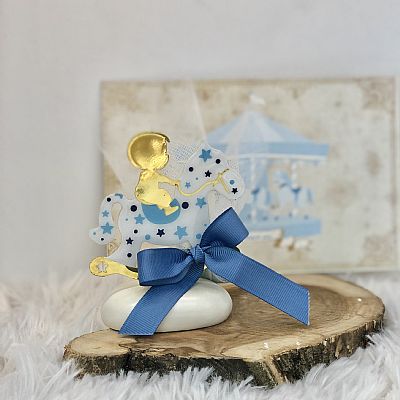 ΜΠΟΜΠΟΝΙΕΡΑ ΒΑΠΤΙΣΗΣ ΒΟΤΣΑΛΟ ΜΕ ΜΕΤΑΛΛΙΚΟ ΔΙΑΚΟΣΜΗΤΙΚΟ-2203Α