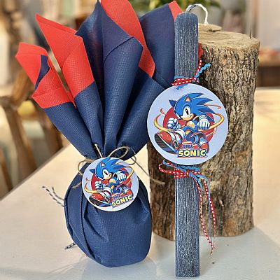 ΠΑΣΧΑΛΙΝΟ ΣΕΤ SONIC ME ΑΥΓΟ κ ΛΑΜΠΑΔΑ ΜΕ ΜΑΓΝΗΤΑΚΙΑ-90075