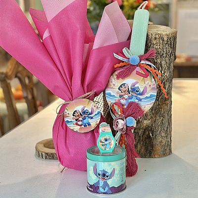ΠΑΣΧΑΛΙΝΟ ΣΕΤ STITCH ME ΑΡΩΜΑΤΙΚΗ ΛΑΜΠΑΔΑ-ΑΥΓΟ κ ΡΟΛΟΙ STITCH-90013