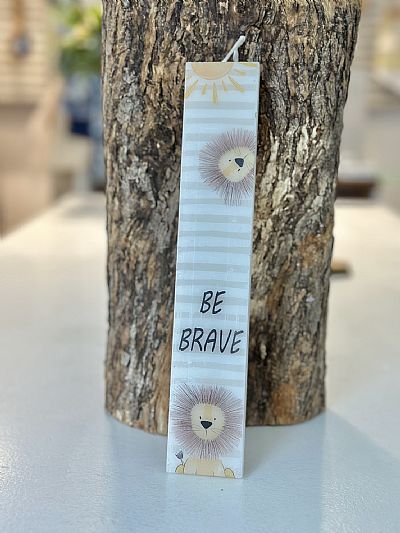 ΠΑΣΧΑΛΙΝΗ ΛΑΜΠΑΔΑ ΕΚΤΥΠΩΜΕΝΗ ΜΕ ΘΕΜΑ ΛΙΟΝΤΑΡΙ.