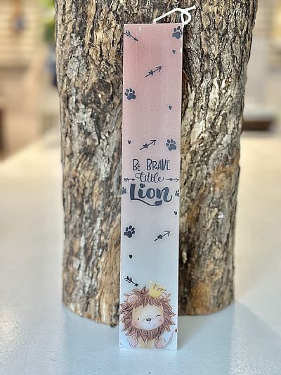 ΠΑΣΧΑΛΙΝΗ ΛΑΜΠΑΔΑ ΕΚΤΥΠΩΜΕΝΗ ΜΕ ΘΕΜΑ LITTLE LION.