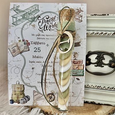 ΜΠΟΜΠΟΝΙΕΡΑ ΒΑΠΤΙΣΗΣ ΣΩΛΗΝΑΣ ΜΕ ΜΟΝΟΓΡΑΜΜΑ