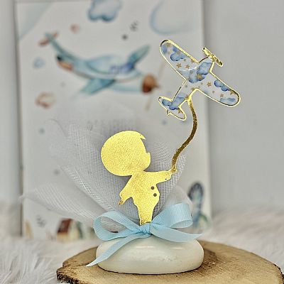 ΜΠΟΜΠΟΝΙΕΡΑ ΒΑΠΤΙΣΗΣ ΒΟΤΣΑΛΟ ΜΕ ΑΕΡΟΠΛΑΝΑΚΙ-2403