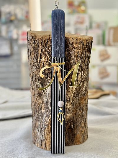 ΠΑΣΧΑΛΙΝΗ ΑΡΩΜΑΤΙΚΗ ΛΑΜΠΑΔΑ ΜΕ ΜΟΝΟΓΡΑΜΜΑ.