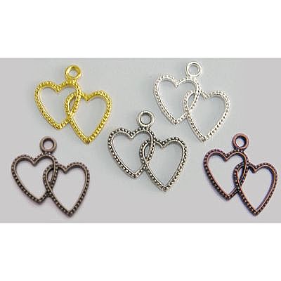 ΜΕΤΑΛΛΙΚΗ ΔΙΠΛΗ ΚΑΡΔΙΑ 2,5Χ2 ΕΚ.ΣΕΤ/100 ΤΕΜ