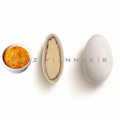 ΚΟΥΦΕΤΑ ΑΜΥΓΔΑΛΟΥ ΜΕ ΛΕΥΚΗ ΣΟΚΟΛΑΤΑ Κ ΓΕΥΣΗ CREME BRULEE